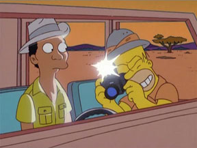 simpsons-10000 Wouaaah ! Le compteur indique pile-poil 100.000 kilomètres !