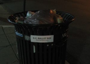 Votez ailleurs, votre bulletin finira ici