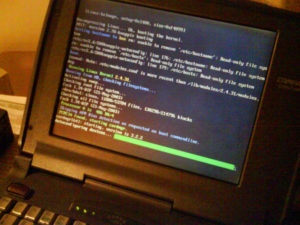 Damn Small Linux en plein processus de démarrage Damn Small Linux en plein processus de démarrage