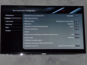 Résolution forcée à 720p pour la lecture de vidéos.